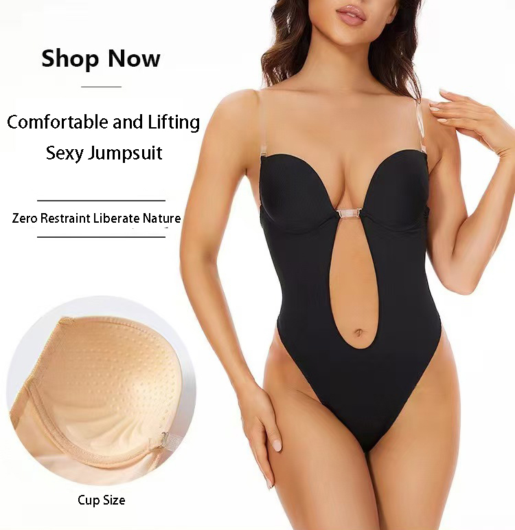 Plunge Bra Push Up - Sutiã Modelador Corporal Sem Costas com