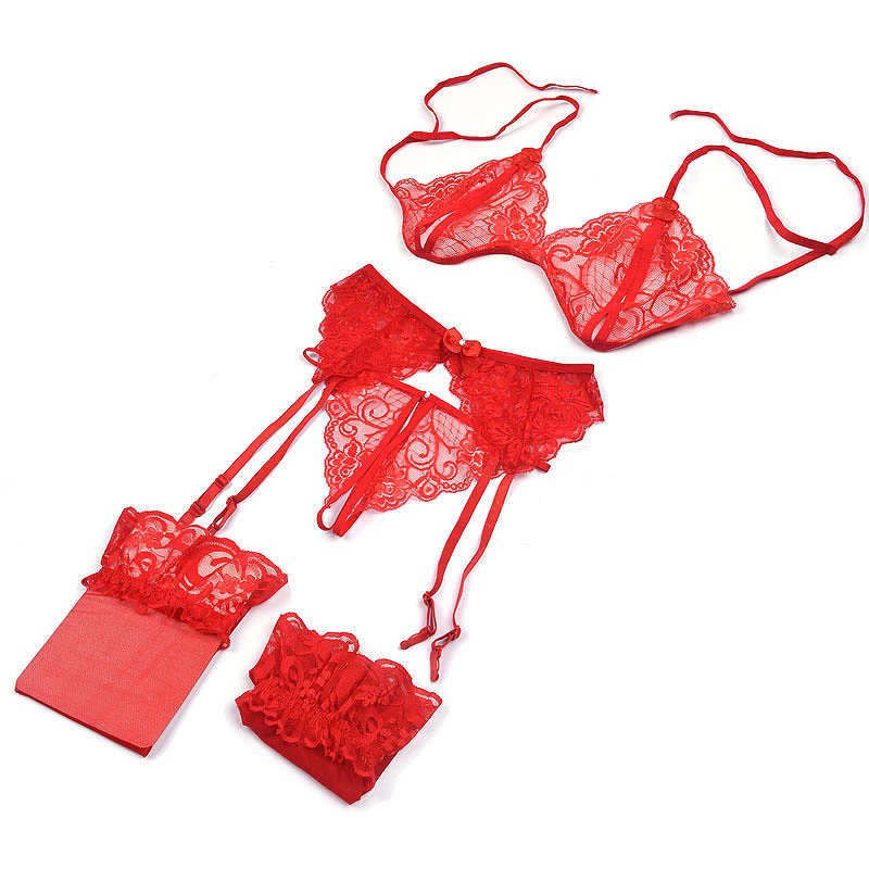1 conjunto de lingerie feminin - Sheer Mesh Bra avaliação e preço
