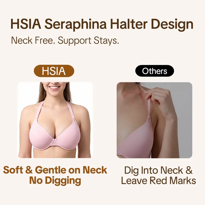 Sutiã Minimizador Halter Neck  - Sheer Mesh Bra avaliação e preço