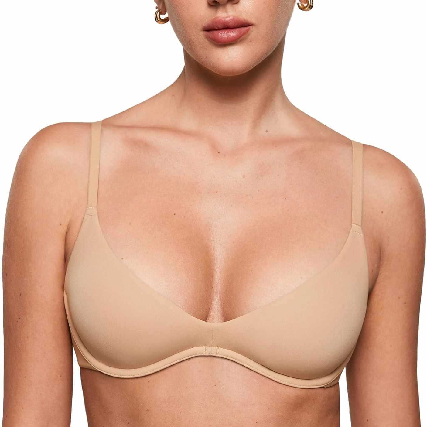 Sutiã Feminino Sem Costura e S - Plunge Bra Push Up avaliação e preço