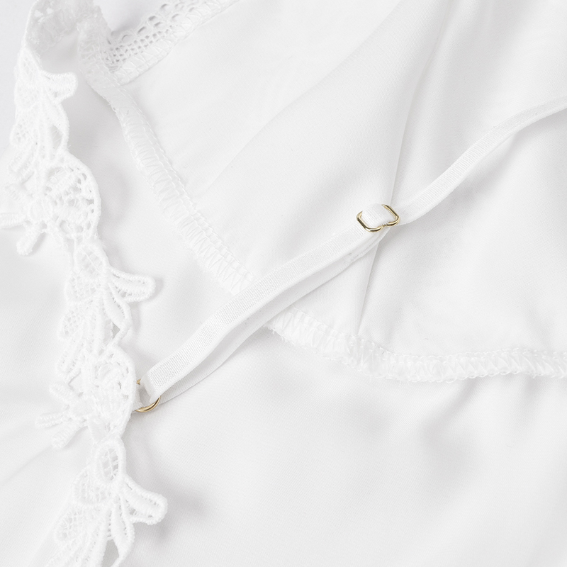Conjunto de Robe de Cetim com  - Sheer Mesh Bra avaliação e preço